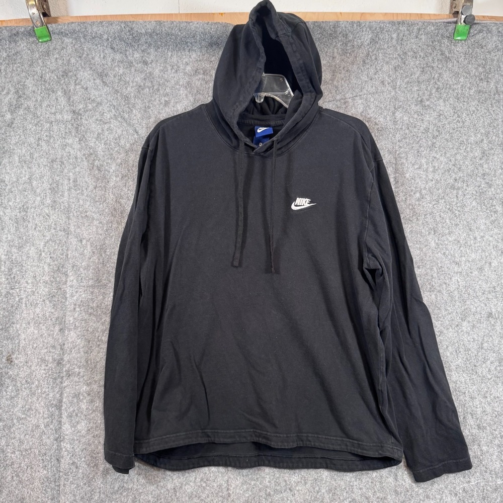 Vintage‎ Nike Hoodie Sweatshirt Embroidered Swoosh Fleece Y2K Womens XL